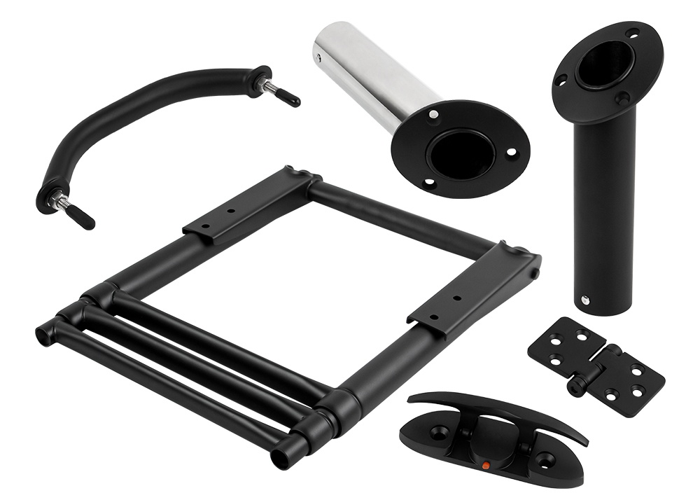 ชิ้นส่วนฮาร์ดแวร์ Marine Marine Matte Black ใหม่