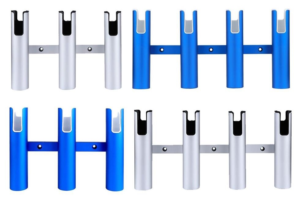 Superior อลูมิเนียมอัลลอยด์ Marine 4 Tube Rod Holder