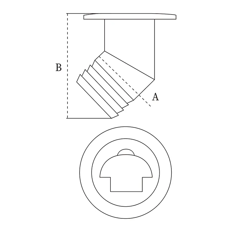 316 Stainless Steel Marine 45 Degree Deck Fuel Filler