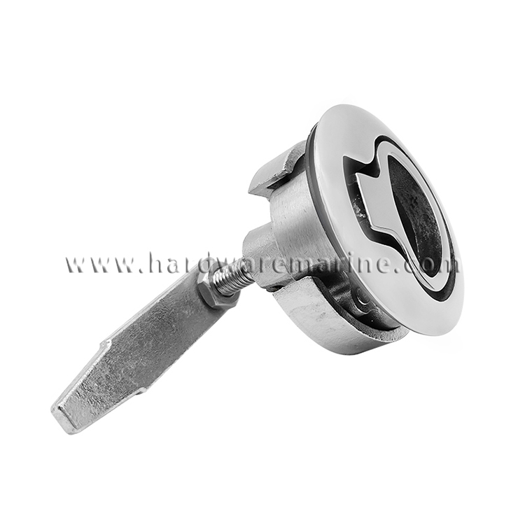 Marine Grade 316 สแตนเลสสตีลชั้นหัวเข็มขัด Hatch Latch Flush Turning Lift Handle