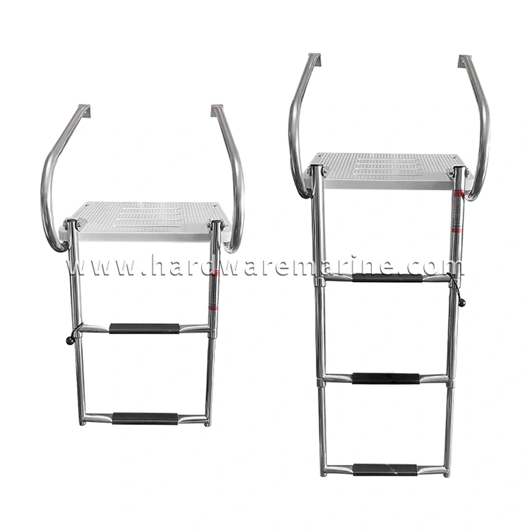 สแตนเลสสตีลทางทะเลพับได้ด้วยกล้องโทรทรรศน์ 2/3 ขั้นตอนพร้อมแพลตฟอร์ม